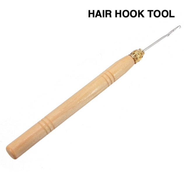 20 Pieces Hair Extension Loop Needle Threader Pulling Hook Needle Bead  Device Tool for Hair or Feather Extensions Supplies, DIY Hook Tool Black  Loop Tools