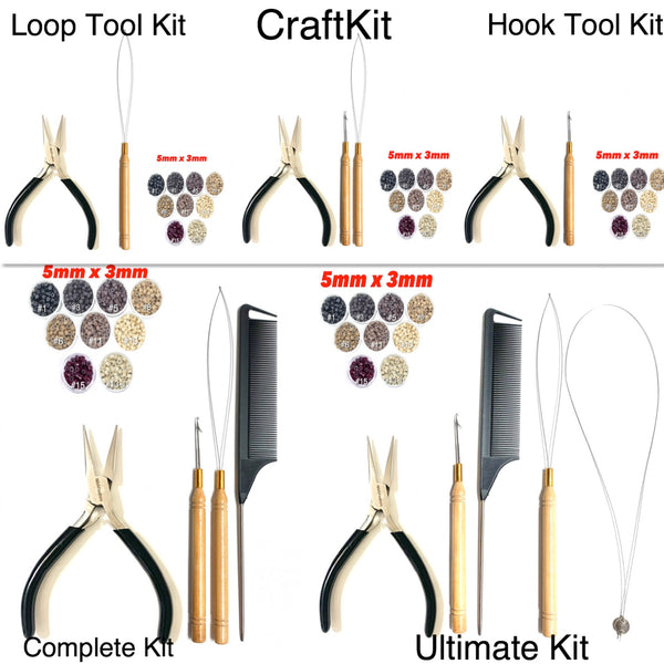 Precision Hair Kits (With Stainless Steel Pliers)